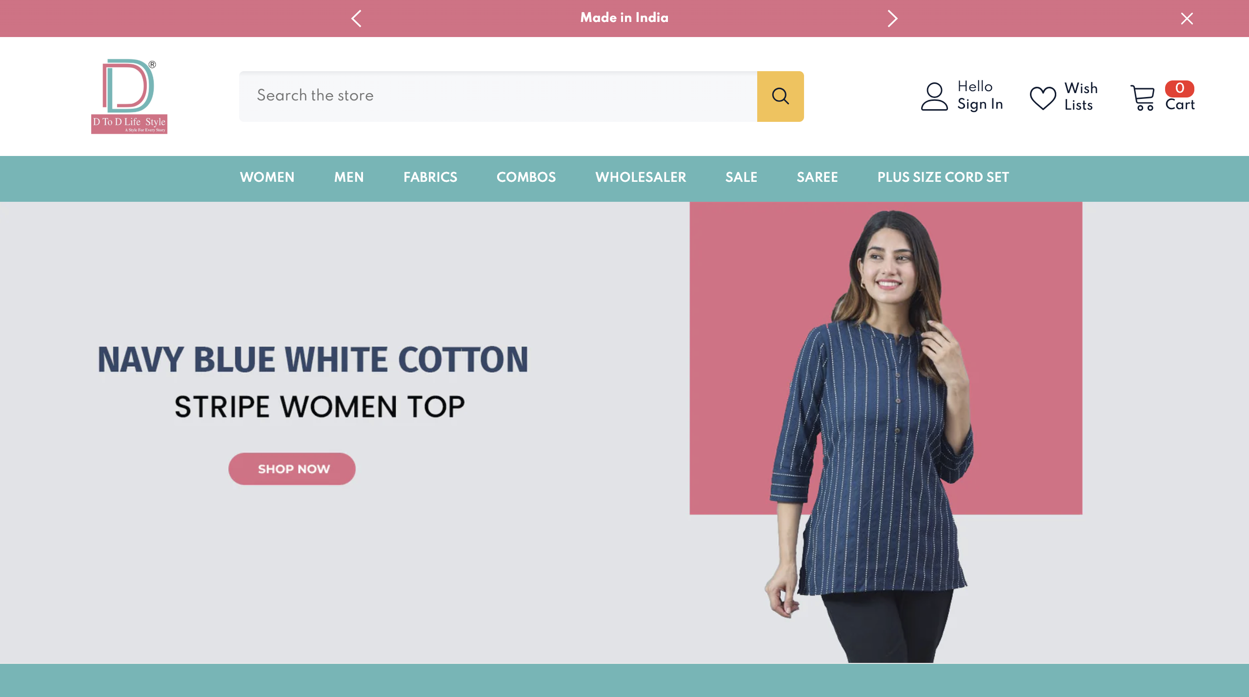 DtoD Style Ecommerce Website for Shopify